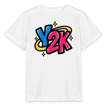 GEN Z ZITIERT TYPOGRAFIEDESIGN – Y2K - Stanley/Stella Kinder T-Shirt MINI CREATOR  - Weiß - Vorne - Maike (125cm)