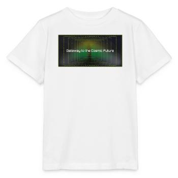 Tor zur Kosmischen Zukunft - Stanley/Stella Kinder T-Shirt MINI CREATOR  - Weiß - Vorne - Maike (125cm)