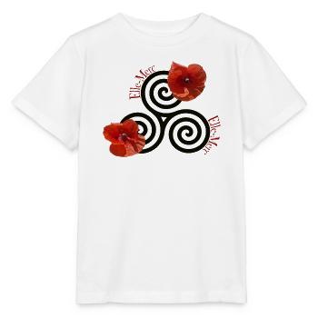 Celtic Mohn - Stanley/Stella Kinder T-Shirt MINI CREATOR  - Weiß - Vorne - Maike (125cm)