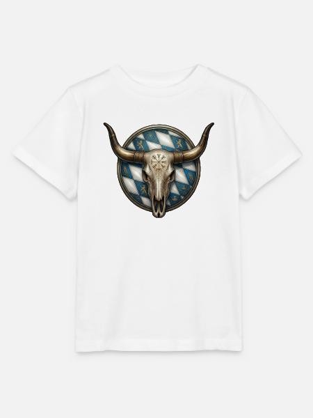Bayern Schädel Nordmann - Stanley/Stella Kinder T-Shirt MINI CREATOR - Weiß