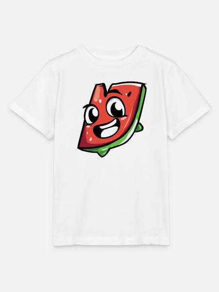Frech-fröhliche Wassermelonen Scheibe - Stanley/Stella Kinder T-Shirt MINI CREATOR - Weiß