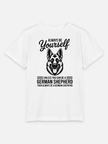 Deutscher Schäferhund Lustige Schäferhund Geschenk - Stanley/Stella Kinder T-Shirt MINI CREATOR - Weiß