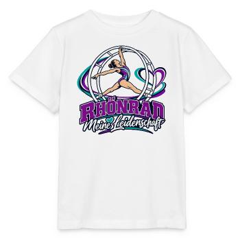 Rhönrad Leidenschaft: Kraftvolle Gymnastik - Stanley/Stella Kinder T-Shirt MINI CREATOR  - Weiß - Vorne - Maike (125cm)