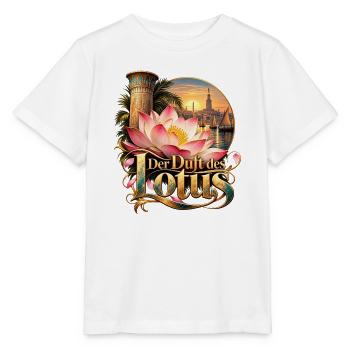 Der Duft des Lotus – Sonnenuntergang - Stanley/Stella Kinder T-Shirt MINI CREATOR  - Weiß - Vorne - Maike (125cm)