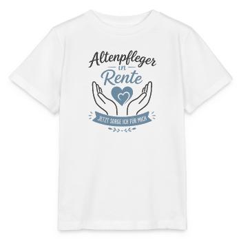 Altenpfleger in Rente jetzt sorge ich für mich - Stanley/Stella Kinder T-Shirt MINI CREATOR  - Weiß - Vorne - Maike (125cm)
