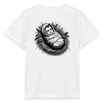 Neugeborener Jesus - Stanley/Stella Kinder T-Shirt MINI CREATOR  - Weiß - Vorne - Maike (125cm)
