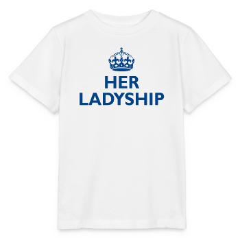Ihre Ladyship – ein Design für elegante Damen - Stanley/Stella Kinder T-Shirt MINI CREATOR  - Weiß - Vorne - Maike (125cm)