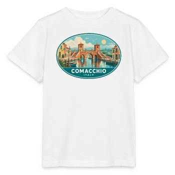 Erleben Sie Comacchio in Italien Vintage Canal Town - Stanley/Stella Kinder T-Shirt MINI CREATOR  - Weiß - Vorne - Maike (125cm)