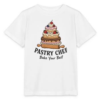 Backe die beste Torte - Stanley/Stella Kinder T-Shirt MINI CREATOR  - Weiß - Vorne - Maike (125cm)