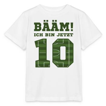 10. Geburtstag Fußballspieler - Stanley/Stella Kinder T-Shirt MINI CREATOR  - Weiß - Vorne - Maike (125cm)
