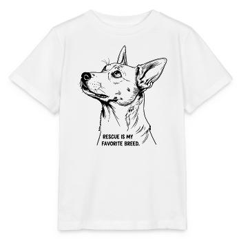 Rescue Is My Favorite Breed - Stanley/Stella Kinder T-Shirt MINI CREATOR  - Weiß - Vorne - Maike (125cm)
