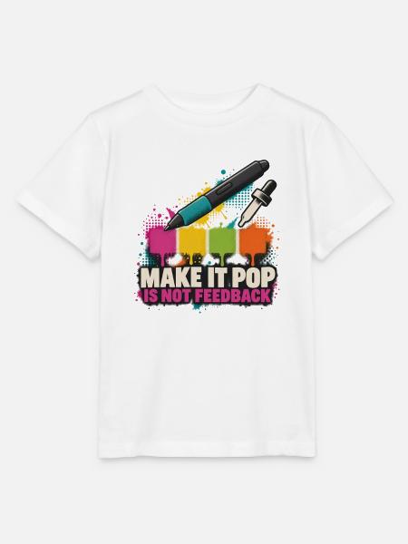 Make It Pop – Kein Feedback - Stanley/Stella Kinder T-Shirt MINI CREATOR - Weiß