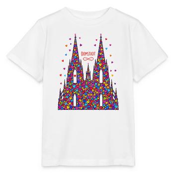Kölner Dom mit Konfetti Karneval Fasching Köln - Stanley/Stella Kinder T-Shirt MINI CREATOR  - Weiß - Vorne - Maike (125cm)