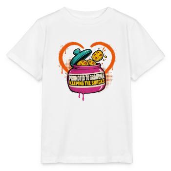Oma-Status: Snacks bewachen - Stanley/Stella Kinder T-Shirt MINI CREATOR  - Weiß - Vorne - Maike (125cm)