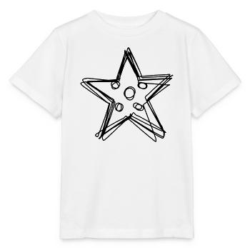 Seestern handgezeichnet - Stanley/Stella Kinder T-Shirt MINI CREATOR  - Weiß - Vorne - Maike (125cm)