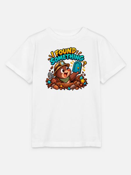 ICH HABE ETWAS GEFUNDEN! - Stanley/Stella Kinder T-Shirt MINI CREATOR - Weiß