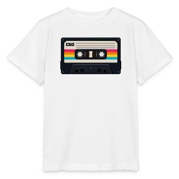 80s Cassette - Stanley/Stella Kinder T-Shirt MINI CREATOR  - Weiß - Vorne - Maike (125cm)