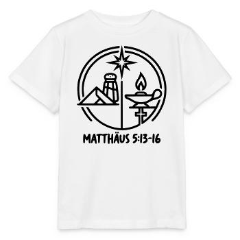 Salz und Licht - Stanley/Stella Kinder T-Shirt MINI CREATOR  - Weiß - Vorne - Maike (125cm)