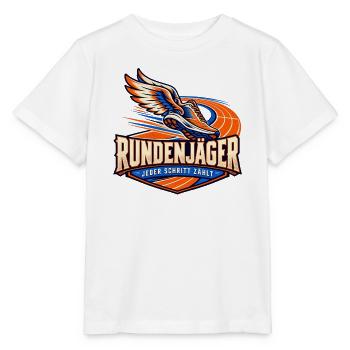 Rundenjäger – Jeder Schritt zählt - Stanley/Stella Kinder T-Shirt MINI CREATOR  - Weiß - Vorne - Maike (125cm)