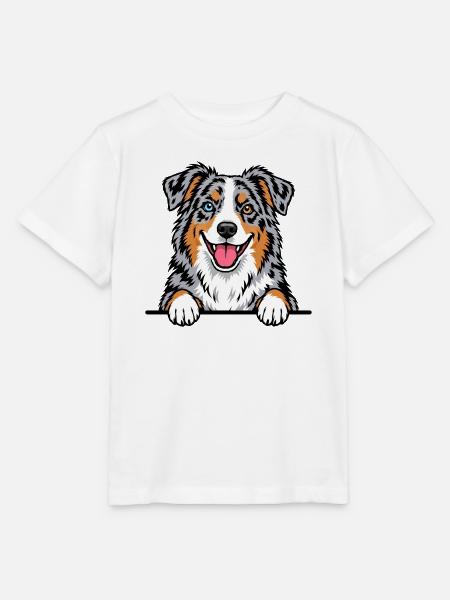 Aussie Australian Shepherd - Stanley/Stella Kinder T-Shirt MINI CREATOR  - Weiß