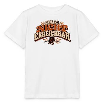Heute mal nicht erreichbar – Offline Retro Spruch - Stanley/Stella Kinder T-Shirt MINI CREATOR  - Weiß - Vorne - Maike (125cm)