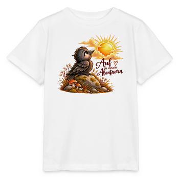 Auf zu neuen Abenteuern - Stanley/Stella Kinder T-Shirt MINI CREATOR  - Weiß - Vorne - Maike (125cm)