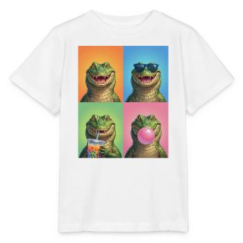 Alligatoren Alligator - Stanley/Stella Kinder T-Shirt MINI CREATOR  - Weiß - Vorne - Maike (125cm)