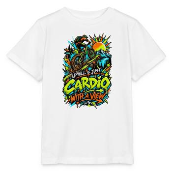 Uphill Cardio mit Aussicht - Stanley/Stella Kinder T-Shirt MINI CREATOR  - Weiß - Vorne - Maike (125cm)