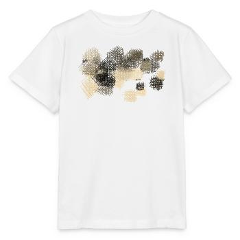 Abstraktes Muster / Vintage Gewebe Stil - Stanley/Stella Kinder T-Shirt MINI CREATOR  - Weiß - Vorne - Maike (125cm)