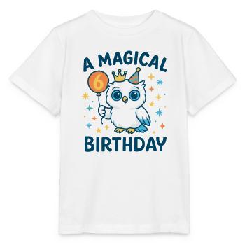 6 Kindergeburtstag A Magical Birthday Eule - Stanley/Stella Kinder T-Shirt MINI CREATOR  - Weiß - Vorne - Maike (125cm)