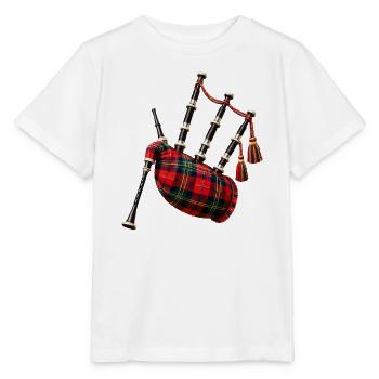 Keltischer Dudelsacktartan - Stanley/Stella Kinder T-Shirt MINI CREATOR  - Weiß - Vorne - Maike (125cm)