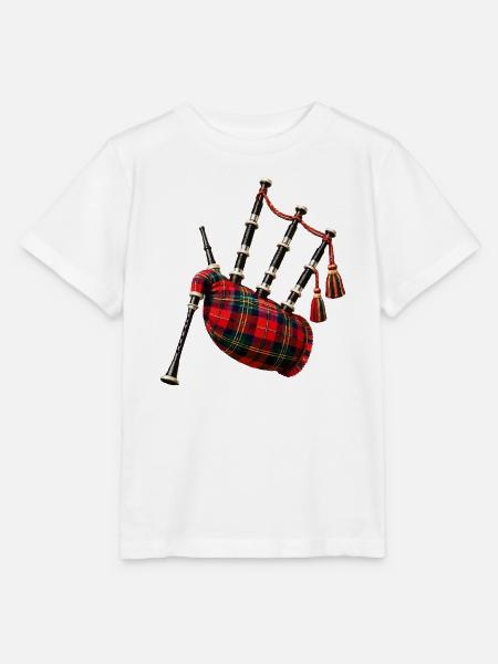 Keltischer Dudelsacktartan - Stanley/Stella Kinder T-Shirt MINI CREATOR  - Weiß