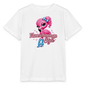 Flauschimingo Style - Stanley/Stella Kinder T-Shirt MINI CREATOR  - Weiß - Vorne - Maike (125cm)