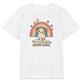 Widder – niedliches Sternzeichen für Kinder - Stanley/Stella Kinder T-Shirt MINI CREATOR  - Weiß - Vorne - Maike (125cm)