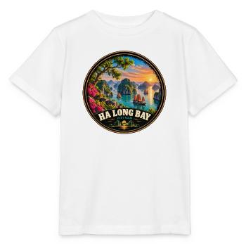 Vietnam Ha Long Bay Sonnenuntergang Urlaub - Stanley/Stella Kinder T-Shirt MINI CREATOR  - Weiß - Vorne - Maike (125cm)