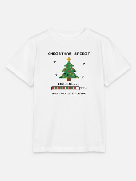 Pixel 8-Bit-Weihnachtsbaum - Stanley/Stella Kinder T-Shirt MINI CREATOR  - Weiß