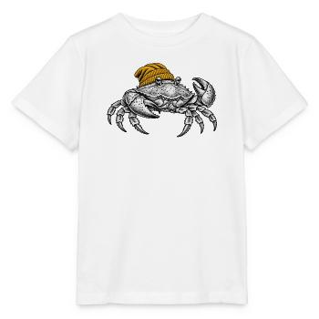 Krabbe mit gelber Mütze - Stanley/Stella Kinder T-Shirt MINI CREATOR  - Weiß - Vorne - Maike (125cm)
