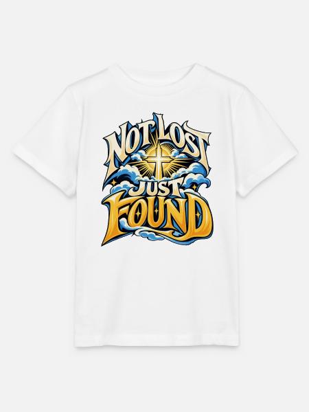Not Lost Just Found Cross - Stanley/Stella Kinder T-Shirt MINI CREATOR - Weiß