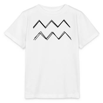 Sternzeichen Wassermann handgezeichnet - Stanley/Stella Kinder T-Shirt MINI CREATOR  - Weiß - Vorne - Maike (125cm)