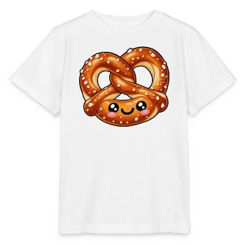 Niedliches Brezelgesicht - Stanley/Stella Kinder T-Shirt MINI CREATOR  - Weiß - Vorne - Maike (125cm)