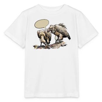 Zwei Geier auf Steinigem Grund - Stanley/Stella Kinder T-Shirt MINI CREATOR  - Weiß - Vorne - Maike (125cm)