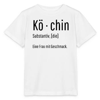 Köchin Substantiv Definition Küche Geschenk - Stanley/Stella Kinder T-Shirt MINI CREATOR  - Weiß - Vorne - Maike (125cm)