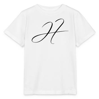 Name mit Anfangsbuchstabe H Hannah Henry Henrik - Stanley/Stella Kinder T-Shirt MINI CREATOR  - Weiß - Vorne - Maike (125cm)