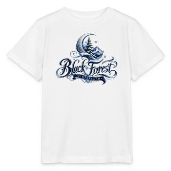 Schwarzwald Winterland Mondnacht - Stanley/Stella Kinder T-Shirt MINI CREATOR  - Weiß - Vorne - Maike (125cm)