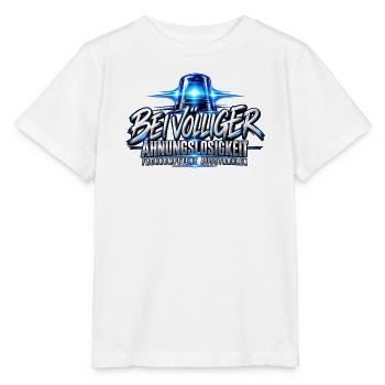Fachkompetenz ausstrahlen | Rettungsdienst Spruch - Stanley/Stella Kinder T-Shirt MINI CREATOR  - Weiß - Vorne - Maike (125cm)