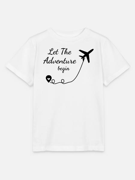 Reisen - Let The Adventure Begin - Reiselust - Stanley/Stella Kinder T-Shirt MINI CREATOR - Weiß