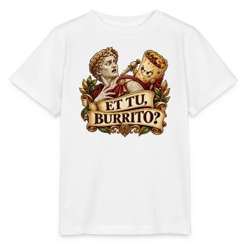 Und Ihr Burrito? Römisches Taco-Duell - Stanley/Stella Kinder T-Shirt MINI CREATOR  - Weiß - Vorne - Maike (125cm)