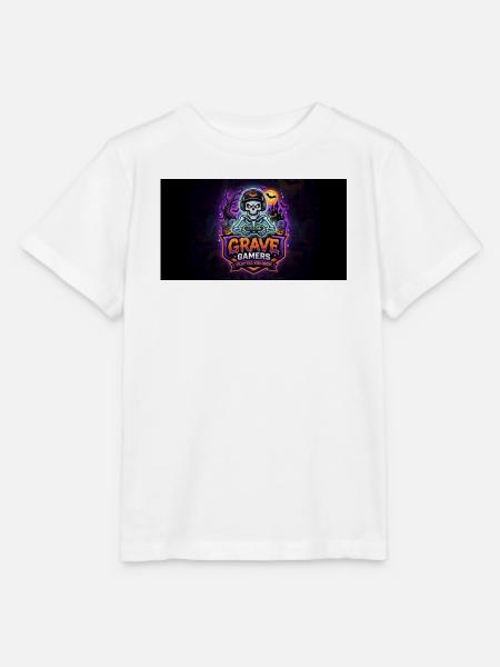 Grave Gamers Neon Skull - Stanley/Stella Kinder T-Shirt MINI CREATOR - Weiß