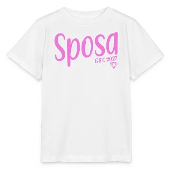 Sposa 2027 Italia - Stanley/Stella Kinder T-Shirt MINI CREATOR  - Weiß - Vorne - Maike (125cm)