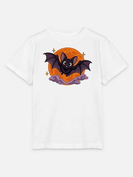 Mondfledermaus Cartoon - Stanley/Stella Kinder T-Shirt MINI CREATOR - Weiß